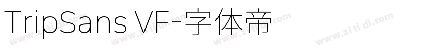 TripSans VF字体转换